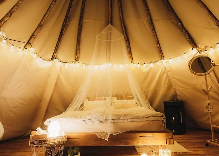 Luxury tent Teepee Svistici Sip Karlov (Bruntal)